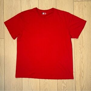Athletic T-Shirt Red Activewear Streetwear Men's XL
